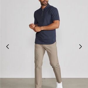 BYLT Basics LUX Zip Polo